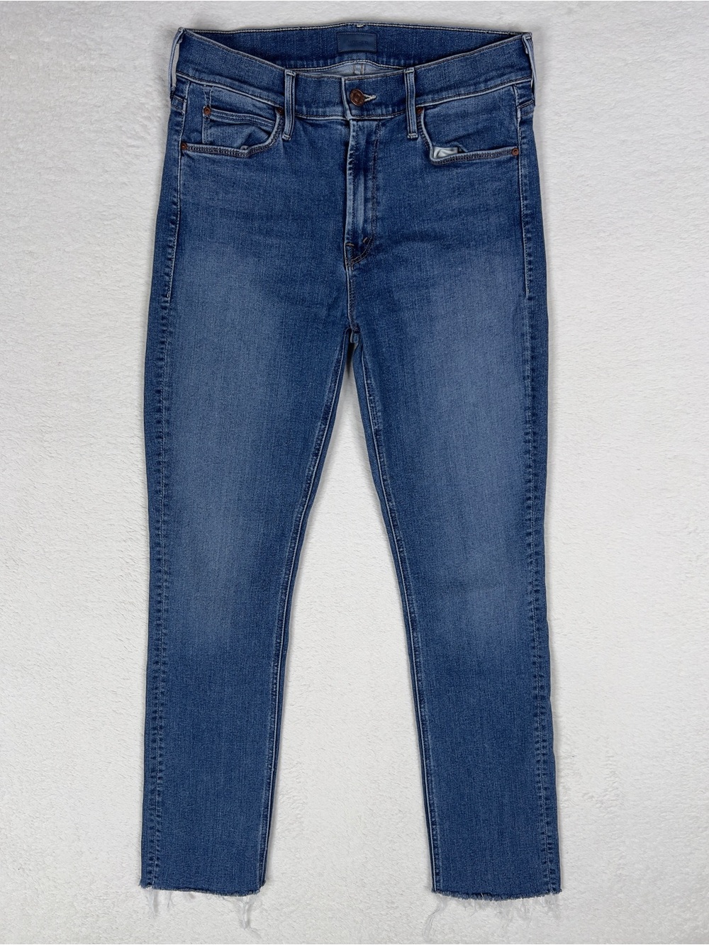 MOTHER The Mid Rise Dazzler Ankle Fray Jeans Women's Size 28 This Time Next Year